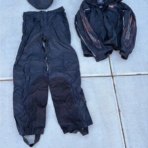 Men’s Harley-Davidson Black Rain Suit with hood